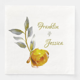 Guardanapo De Papel De Jantar Rosa de paz suave e elegante Casamento oval de our