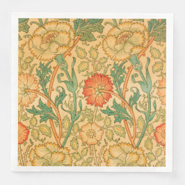 Guardanapo De Papel De Jantar Rosa e Rosa por William Morris