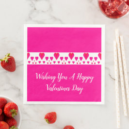 Guardanapo De Papel De Jantar Rosa E Vermelho