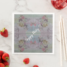 Rosa Floral Vintage Moderna Luxo