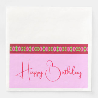 Guardanapo De Papel De Jantar Rosa Fúcsia Floral
