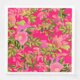 Guardanapo De Papel De Jantar Rosa rosa rosa, quadril rosa