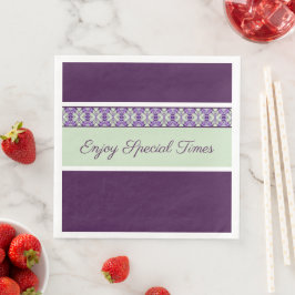 Guardanapo De Papel De Jantar Roxo de ameixa Moderna