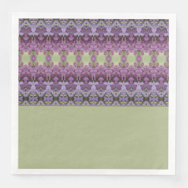 Guardanapo De Papel De Jantar Roxo e Verde