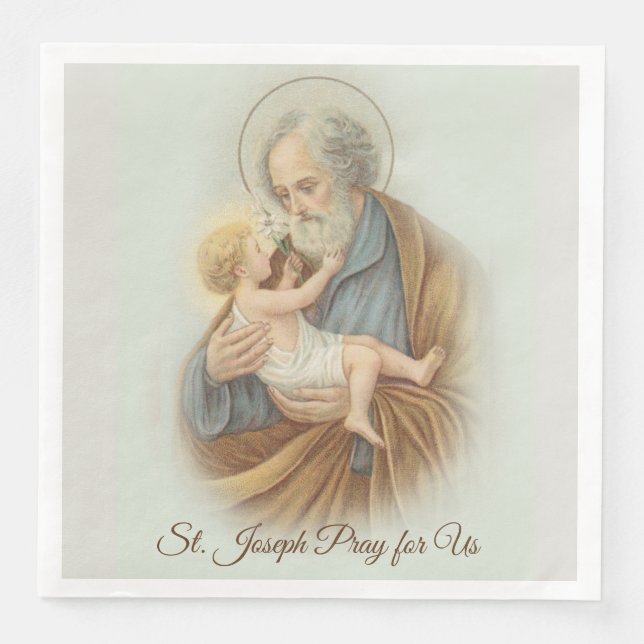 Guardanapo De Papel De Jantar Rua Joseph Day Child Jesus Banquete Day (Frente)