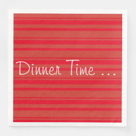 Guardanapo De Papel De Jantar Rusty Barn Red Stripe