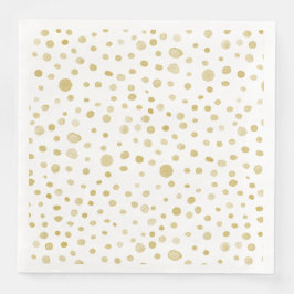 Guardanapo De Papel De Jantar Saffron Confetti Watercolor Dots Paper Napkin