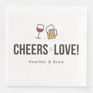 Guardanapo De Papel De Jantar Saúde para Casais Chá de casamento Salve o Da