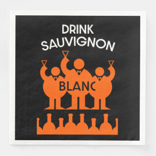 Guardanapo De Papel De Jantar Sauvignon Blanc Wine Drinker