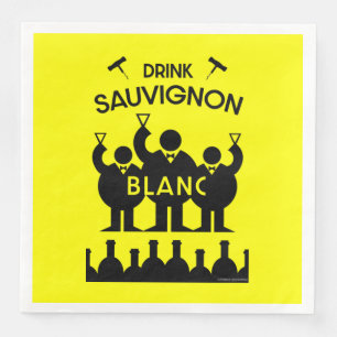 Guardanapo De Papel De Jantar Sauvignon Blanc Wine Drinker