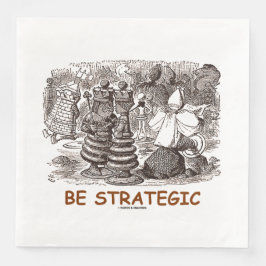 Guardanapo De Papel De Jantar Seja Estratégico Através Do Vidro De Olhar