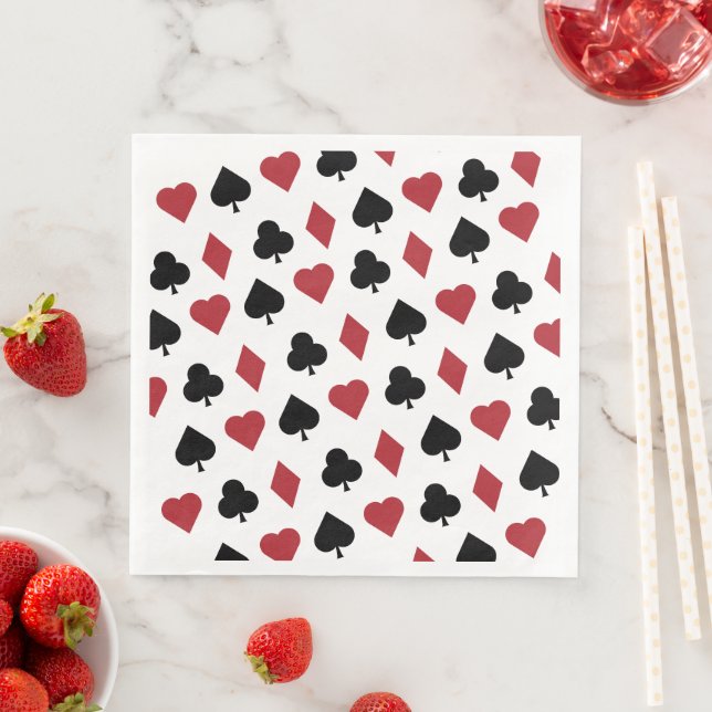 Guardanapo De Papel De Jantar Servilleta de papel de cena naipes (Insitu)