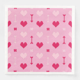 Guardanapo De Papel De Jantar Setas de Amor e Papel Brilhante Nápoles