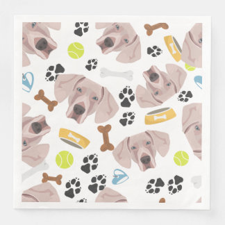 Guardanapo De Papel De Jantar Smiling Dog Weimaraner