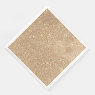 Guardanapo De Papel De Jantar Sparkles glamoroso chiques do brilho Dourado
