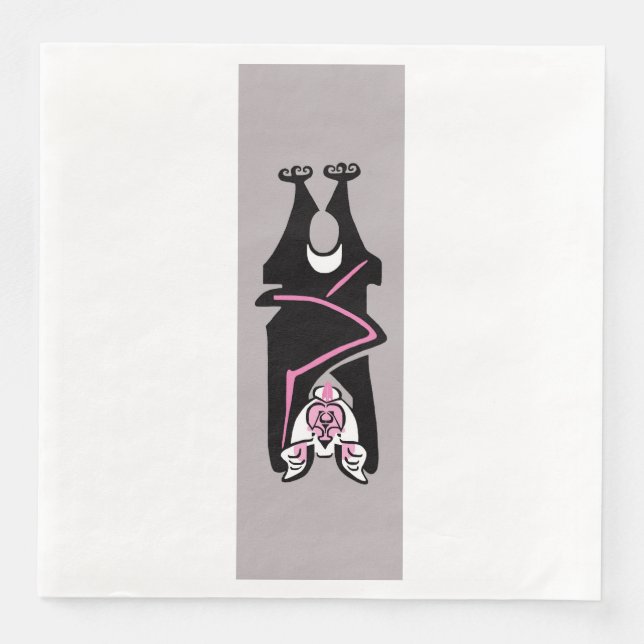 Guardanapo De Papel De Jantar Spooky BAT - Halloween (Frente)