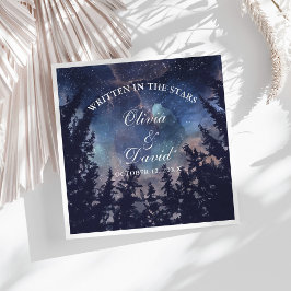 Guardanapo De Papel De Jantar Starry Night Forest Weding