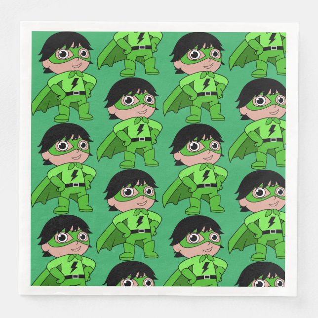 Guardanapo De Papel De Jantar Super Boy Action Hero (Frente)