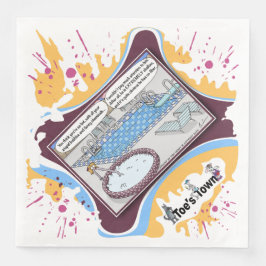 Guardanapo De Papel De Jantar Superficial e Sem Filtro | Jantar de Dia dos Namor