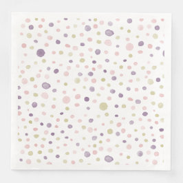Guardanapo De Papel De Jantar Susan Confetti Watercolor Dots Paper Napkin