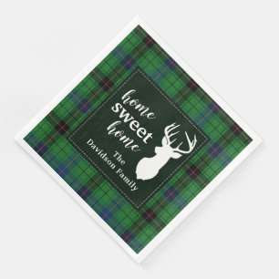 Guardanapo De Papel De Jantar Tartan Rustic Retro Davidson Xadrez Feriado