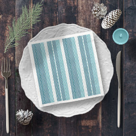 Guardanapo De Papel De Jantar Teal Pinstripe Natal Pattern#28 ID1009
