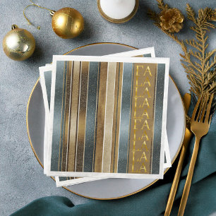 Guardanapo De Papel De Jantar Terra Tona Natal Fa La Pattern#27 ID1009