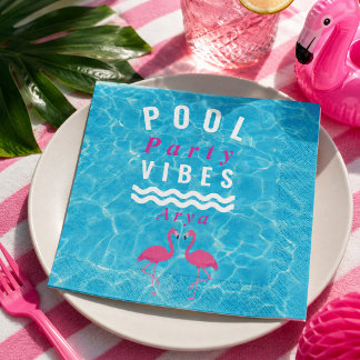 Guardanapo De Papel De Jantar Toalha de mesa personalizada de festa de piscina c