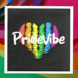 Guardanapo De Papel De Jantar Toalhas de Papel Coração PrideVibe: Negras Ousadas
