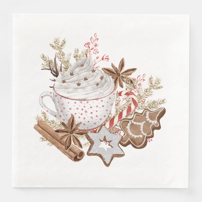 Guardanapo De Papel De Jantar Tratamentos de Natal (Frente)