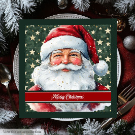 Guardanapo De Papel De Jantar Trendy Colors Santa Claus Holiday Napkins