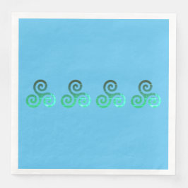 Guardanapo De Papel De Jantar Tríscélio Esmeralda Símbolo Celta Antigo