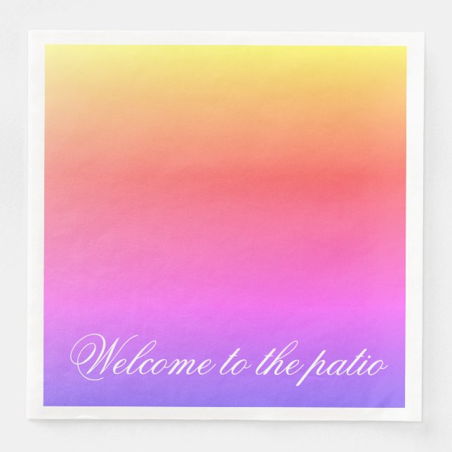 Guardanapo De Papel De Jantar Um Pastel Vibrante Bonito (Frente)