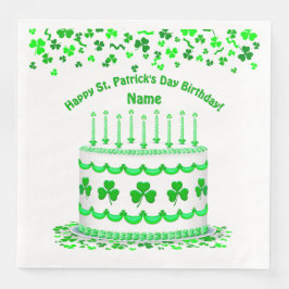 Guardanapo De Papel De Jantar Velas personalizadas para bolo de aniversário do D