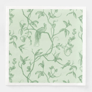 Guardanapo De Papel De Jantar Viagem ao Chateau Peacock Green