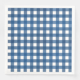 Guardanapo De Papel De Jantar Vichy Bleu marine