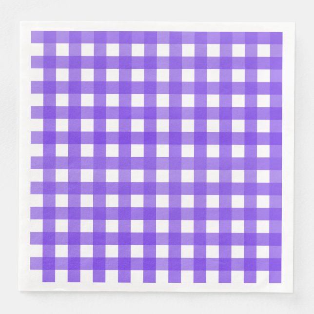 Guardanapo De Papel De Jantar Vichy Lavande (Frente)