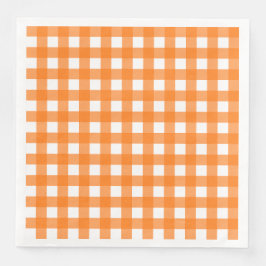 Guardanapo De Papel De Jantar Vichy Orange