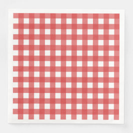 Guardanapo De Papel De Jantar Vichy Rouge