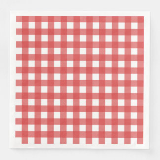 Guardanapo De Papel De Jantar Vichy Rouge