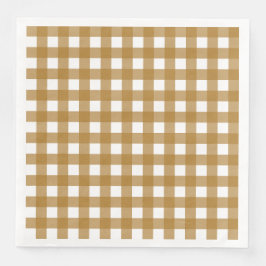 Guardanapo De Papel De Jantar Vichy Sienne