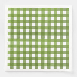 Guardanapo De Papel De Jantar Vichy Vert