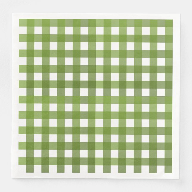 Guardanapo De Papel De Jantar Vichy Vert (Frente)