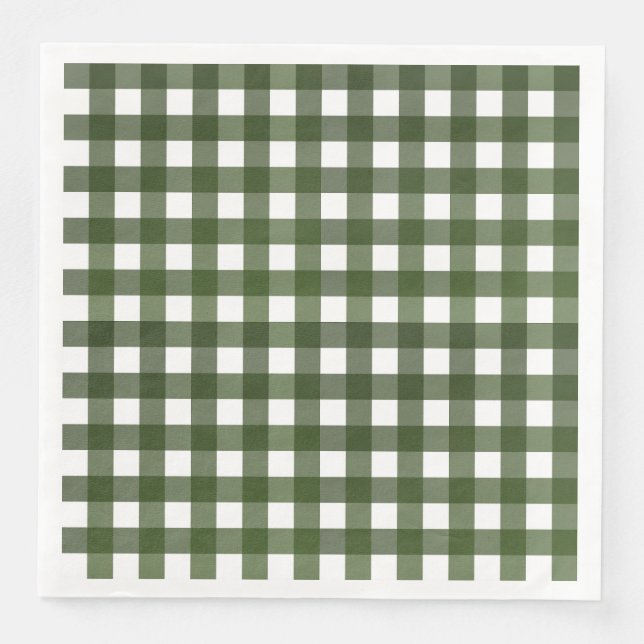 Guardanapo De Papel De Jantar Vichy Vert d'Alsace (Frente)