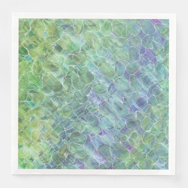 Guardanapo De Papel De Jantar Vidro do mar atômico: (Frente)