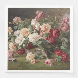 Guardanapo De Papel De Jantar Vintage E. Hariel Rosa