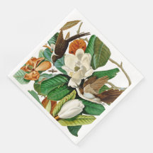 Vintage Humming Bird Floral Decoupage