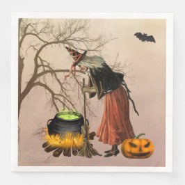 Guardanapo De Papel De Jantar Vintage Witeen Halloween Paper Napkin