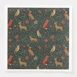 Guardanapo De Papel De Jantar Vitoriano Animal e Botânico