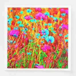 Guardanapo De Papel De Jantar Wild Meadow em Bloom Pop Art